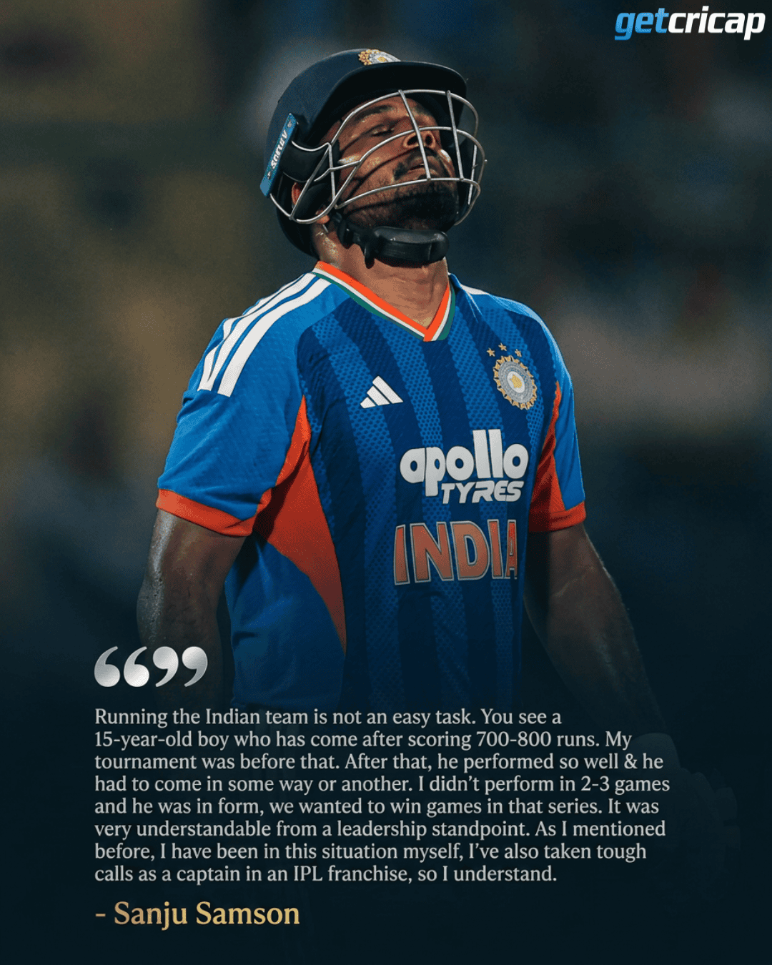 HONEST WORDS FROM SANJU SAMSON!
