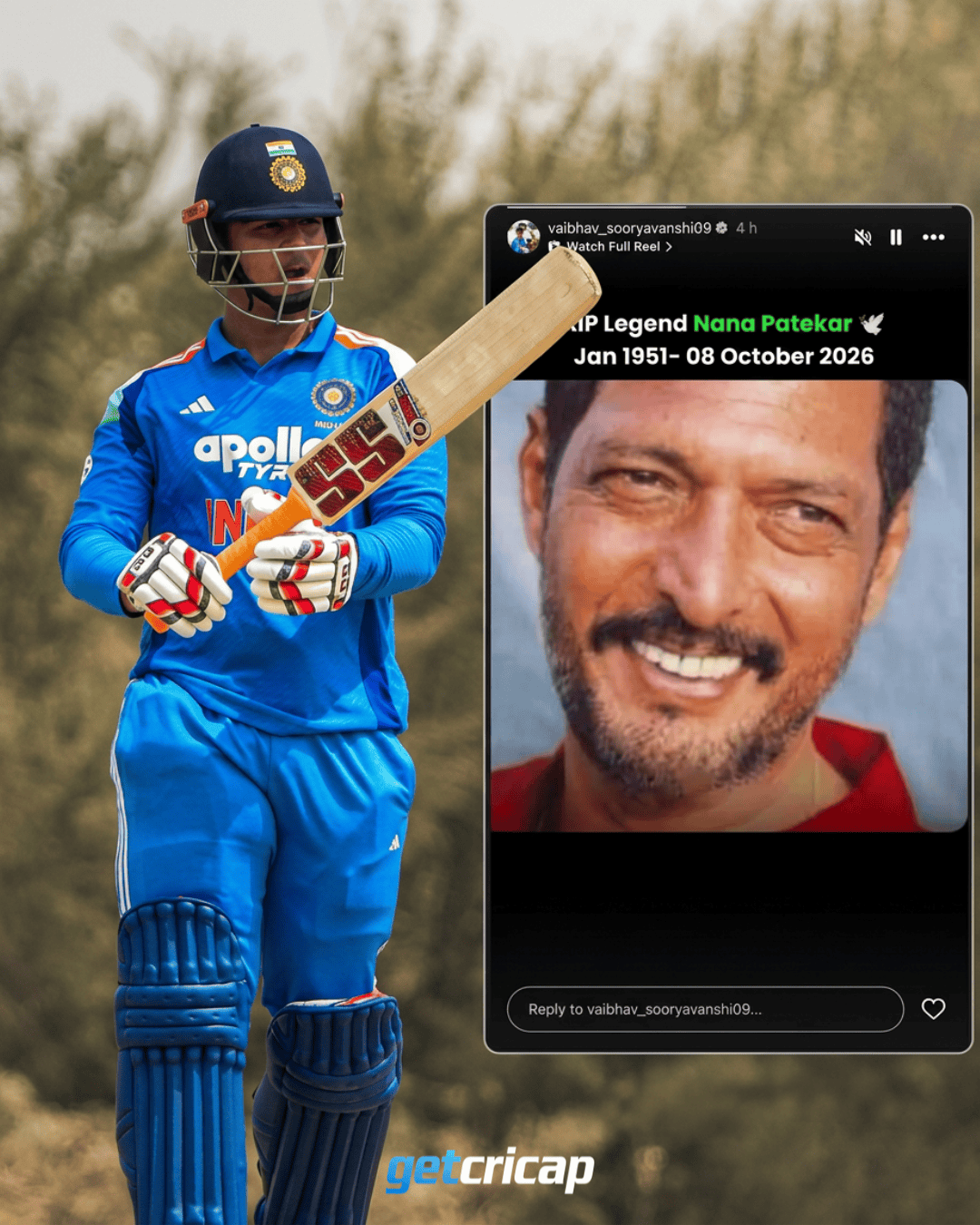 π A heartfelt moment from Vaibhav Sooryavanshi!