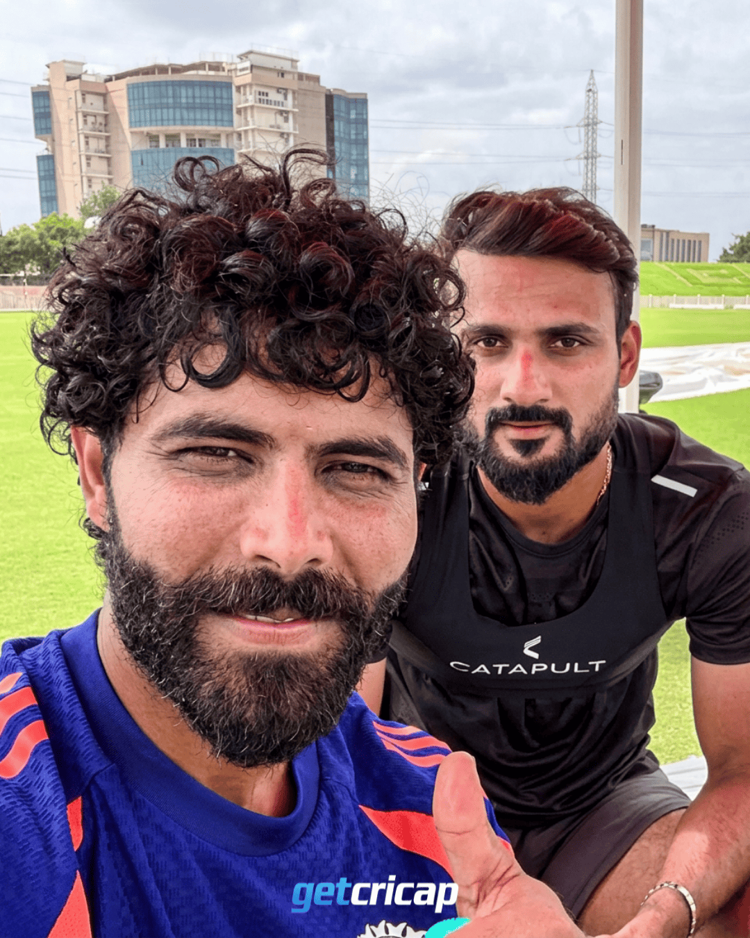 Practice vibes with Ravindra Jadeja and Akash Deep at the BCCI Centre of Excellence!