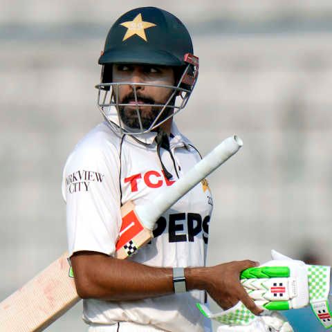 Babar ruled out of first Bangladesh Test due to left knee injury