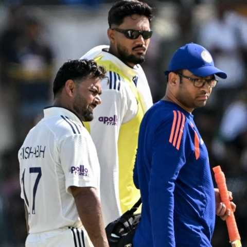 Pant expected to bat after retiring hurt on first day