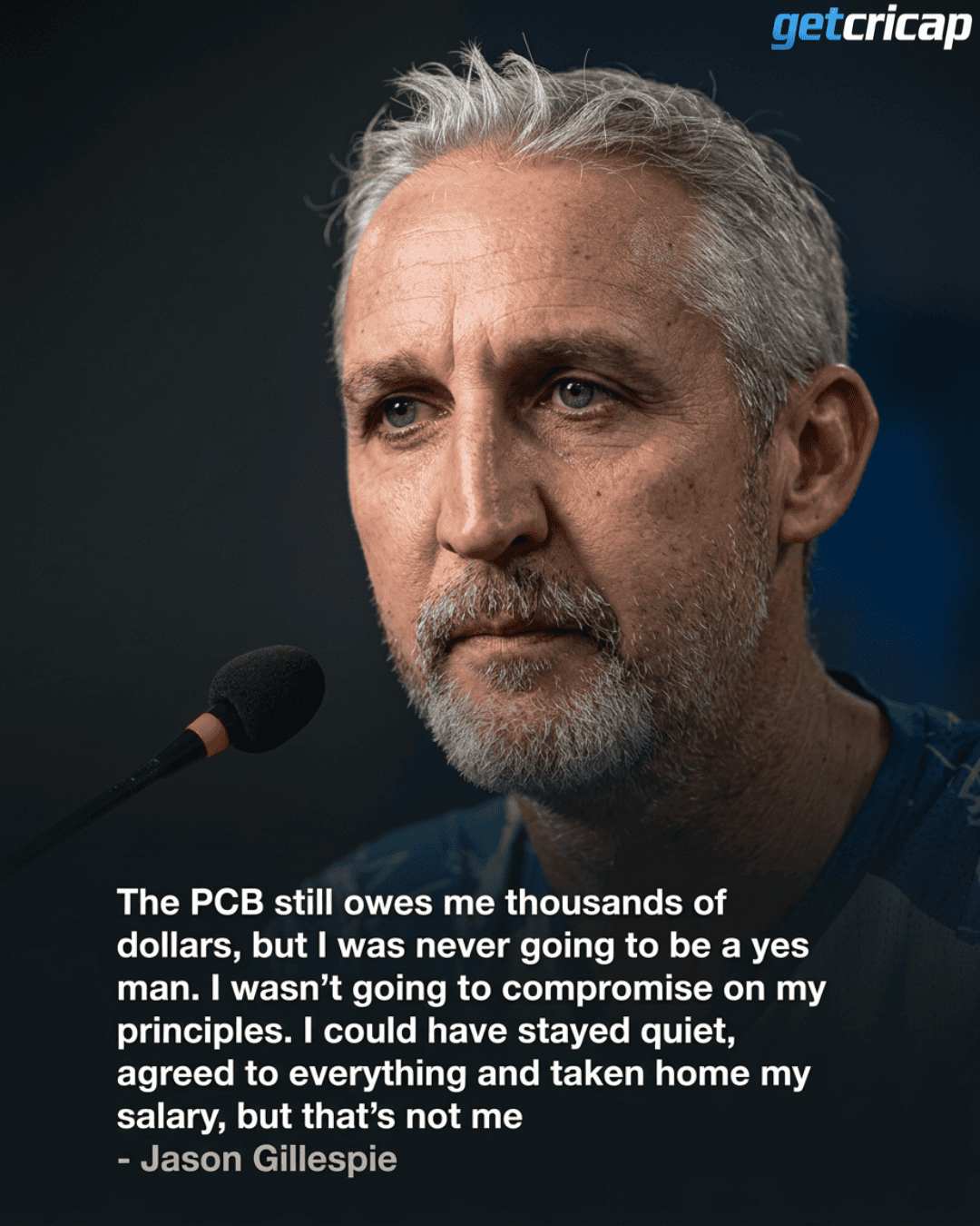 Jason Gillespie reflects on his time with Pakistan and opens up about the decision to stand by his principles, despite the challenges along the way.