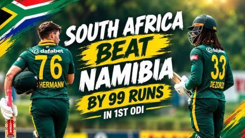 Jordan Hermann Hits 150 on ODI Debut as South Africa Beat Namibia by 99 Runs