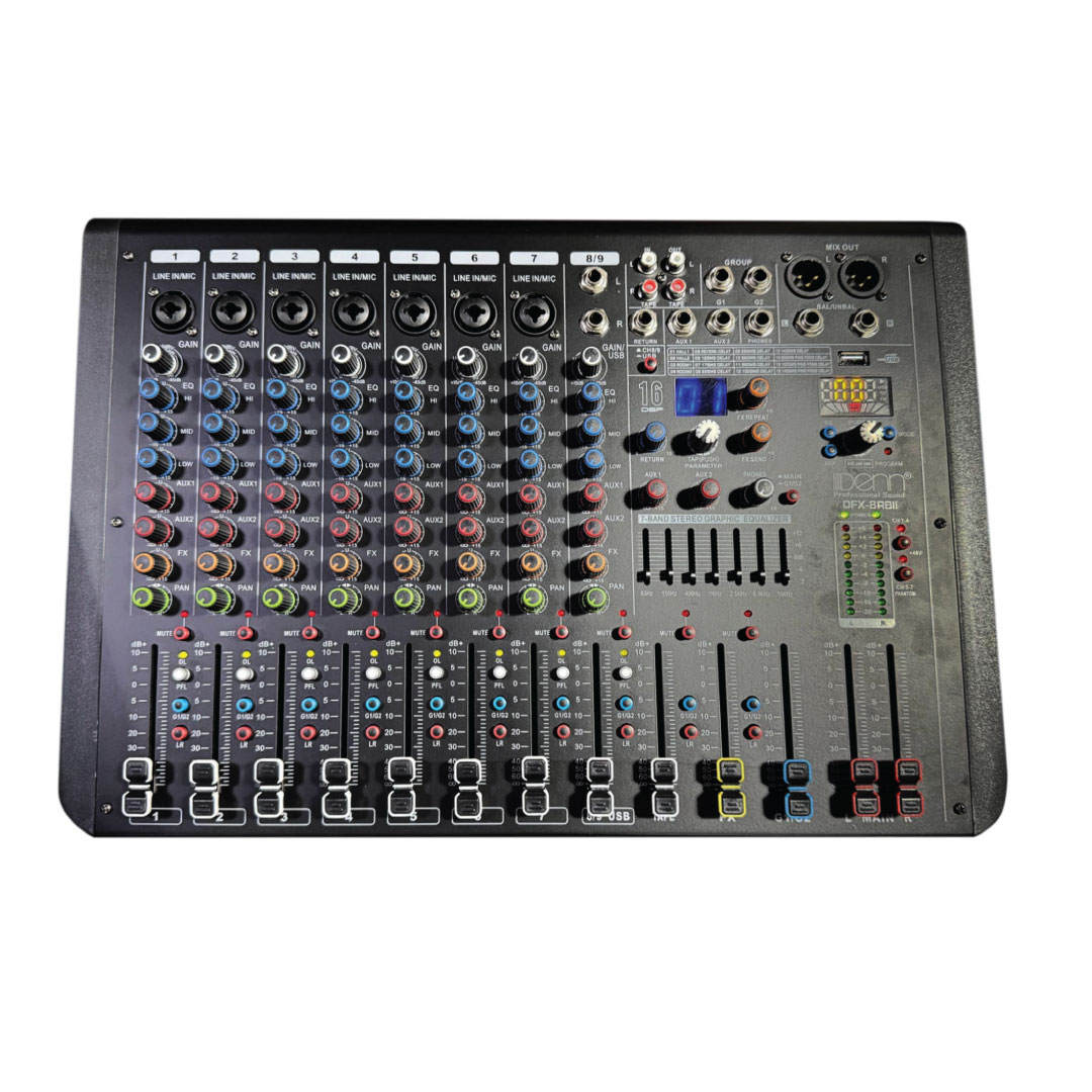 8-Channel Powered Mixer