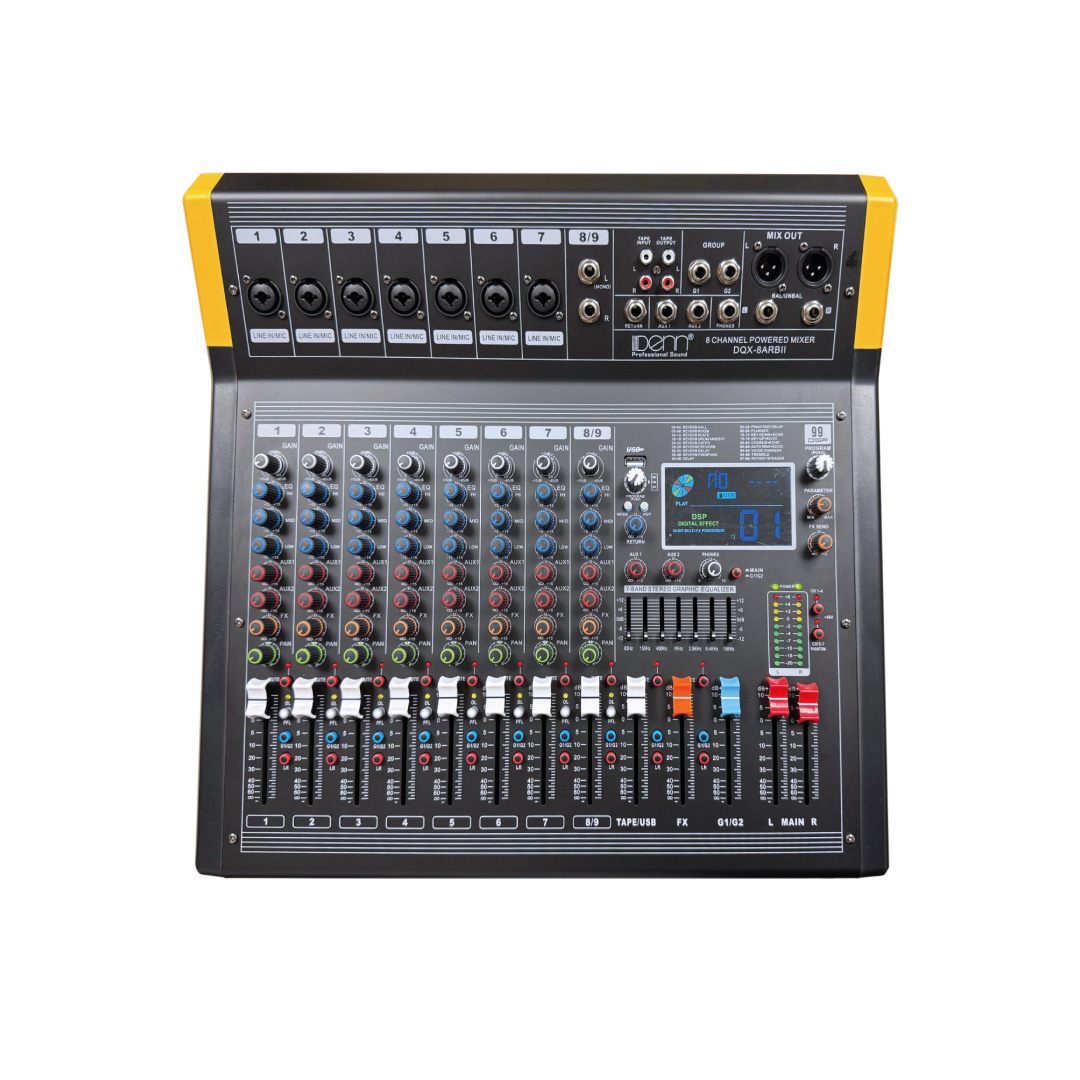 8-Channel Powered Mixer