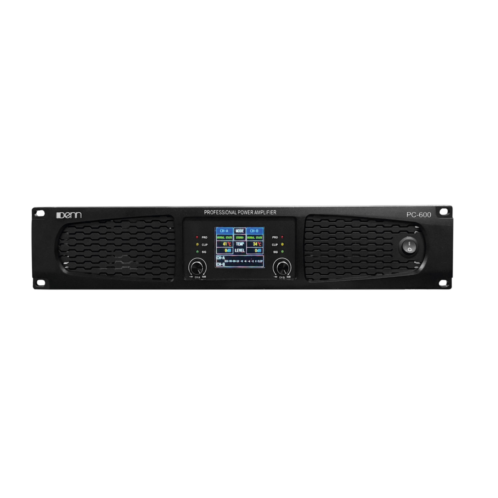 2-Channel Power Amplifier with Built-In Crossover