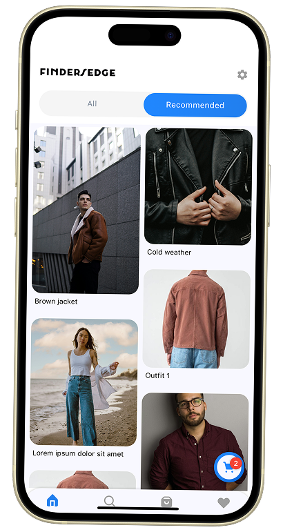 FindersEdge mobile app preview