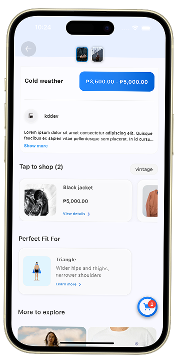 FindersEdge style made simple mobile preview 2