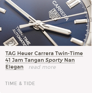 TAG Heuer Carrera Twin-Time 41 Jam Tangan Sporty Nan Elegan
