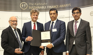 DFCC Bank recognized at the Global Karlsruhe Sustainable Finance Awards in Germany