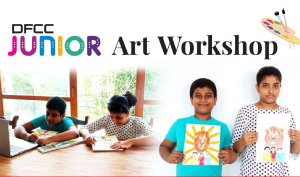 DFCC Junior's online workshop for Kids hosted to nurture their artistic ability