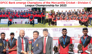 DFCC Bank Cricket Team Clinches 2023 Championship Title in Mercantile Cricket Division C League
