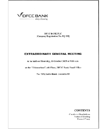 Extraordinary General Meeting