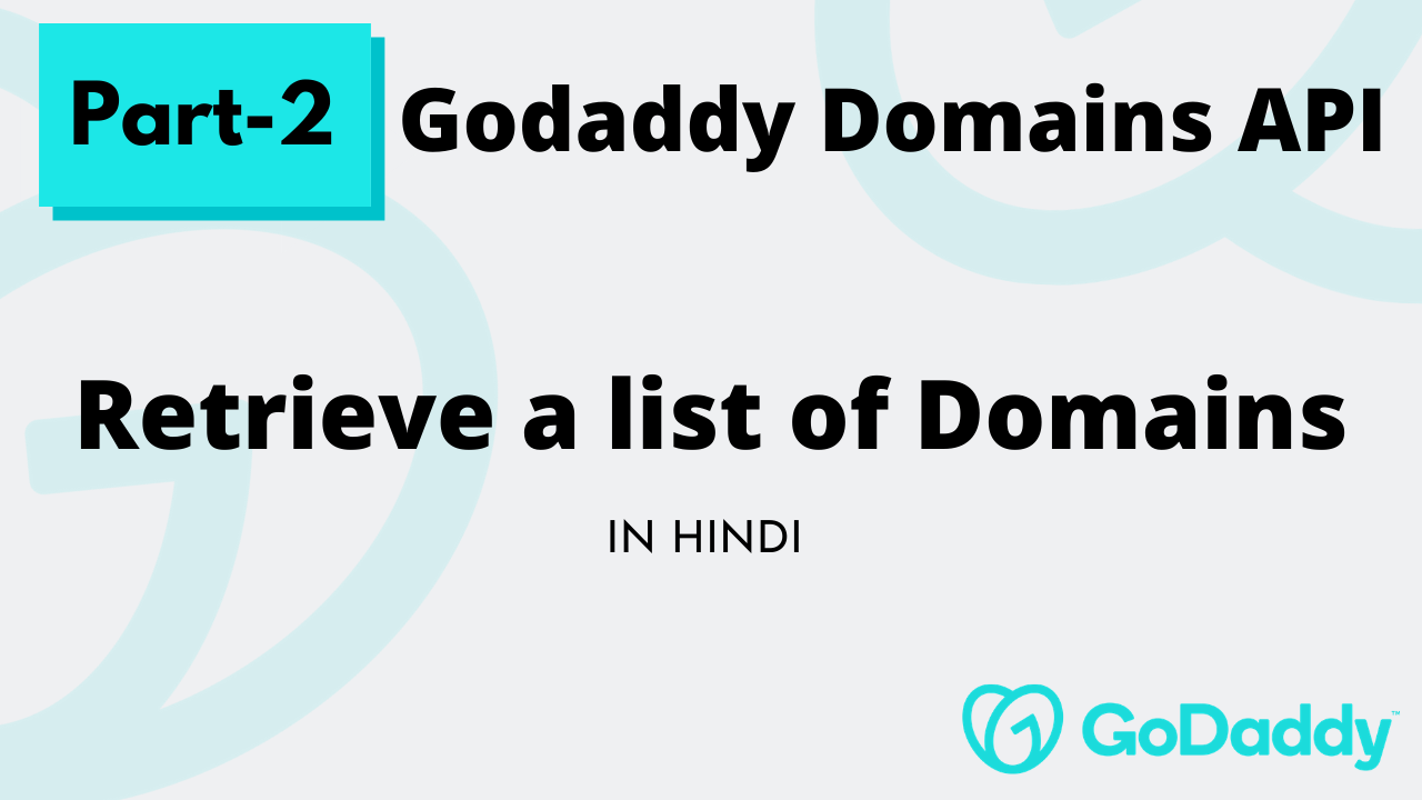 Godaddy Domain API