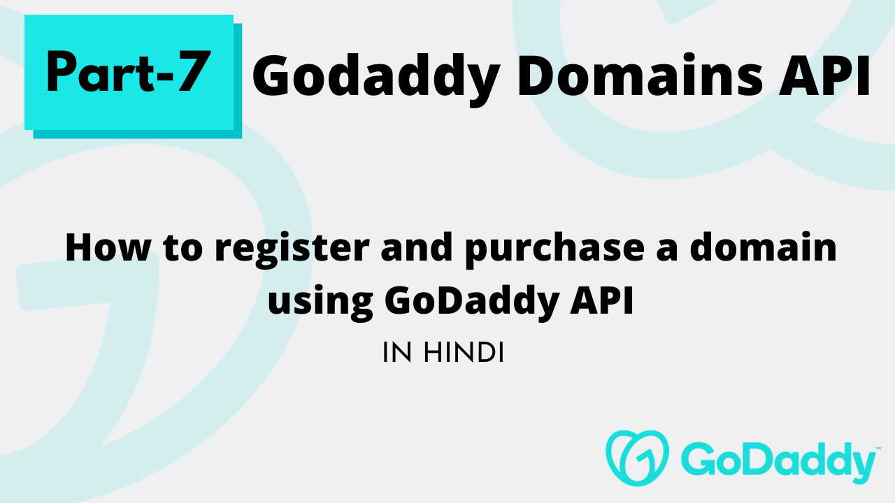 godaddy api godaddy api