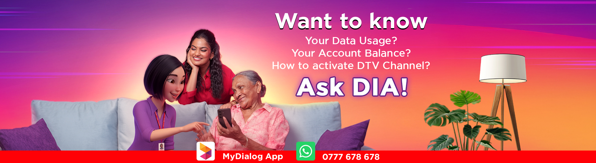 Get Instant Support for All Your Dialog Service-Related Queries via Our Digital Assistant DIA