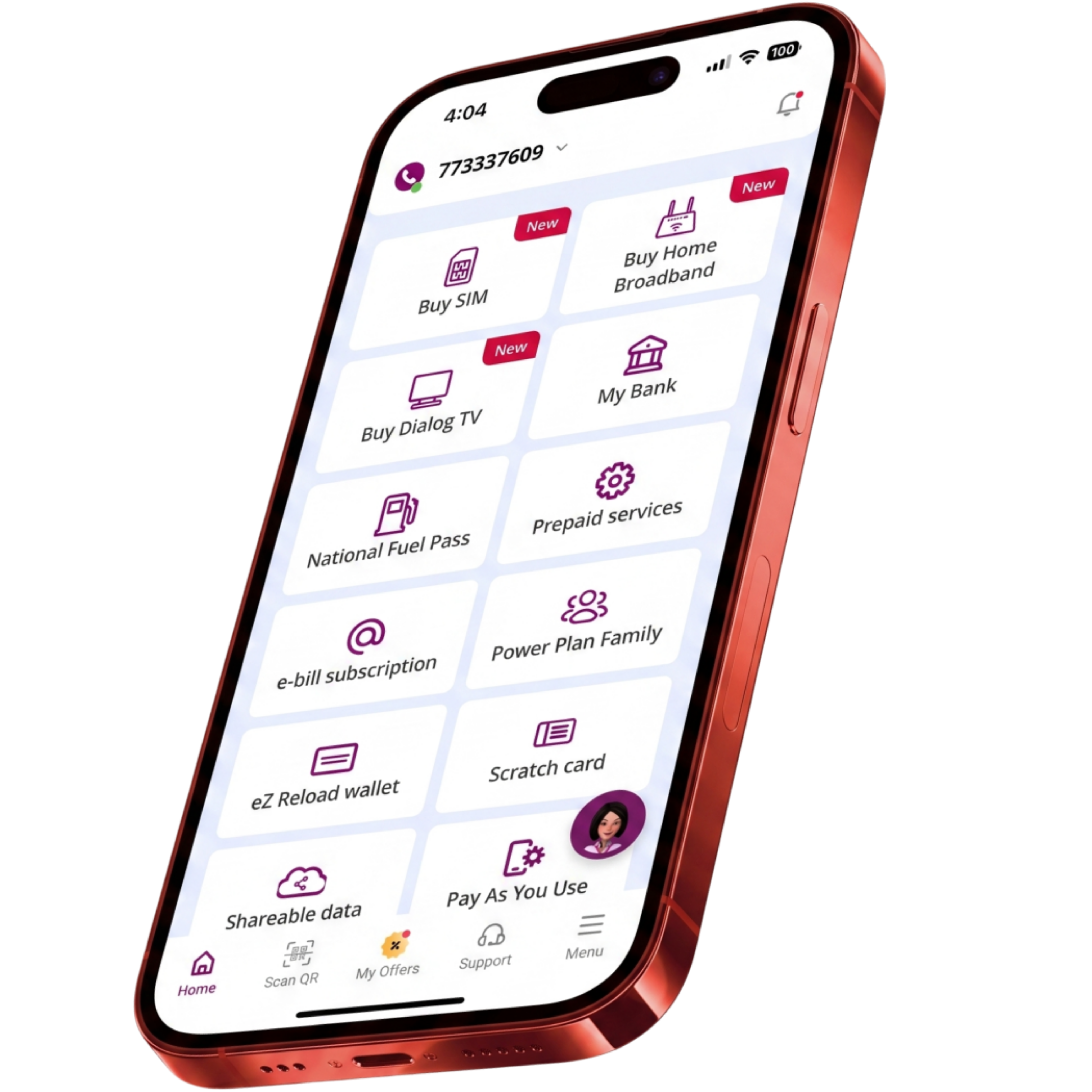 MyDialog App Screen 1