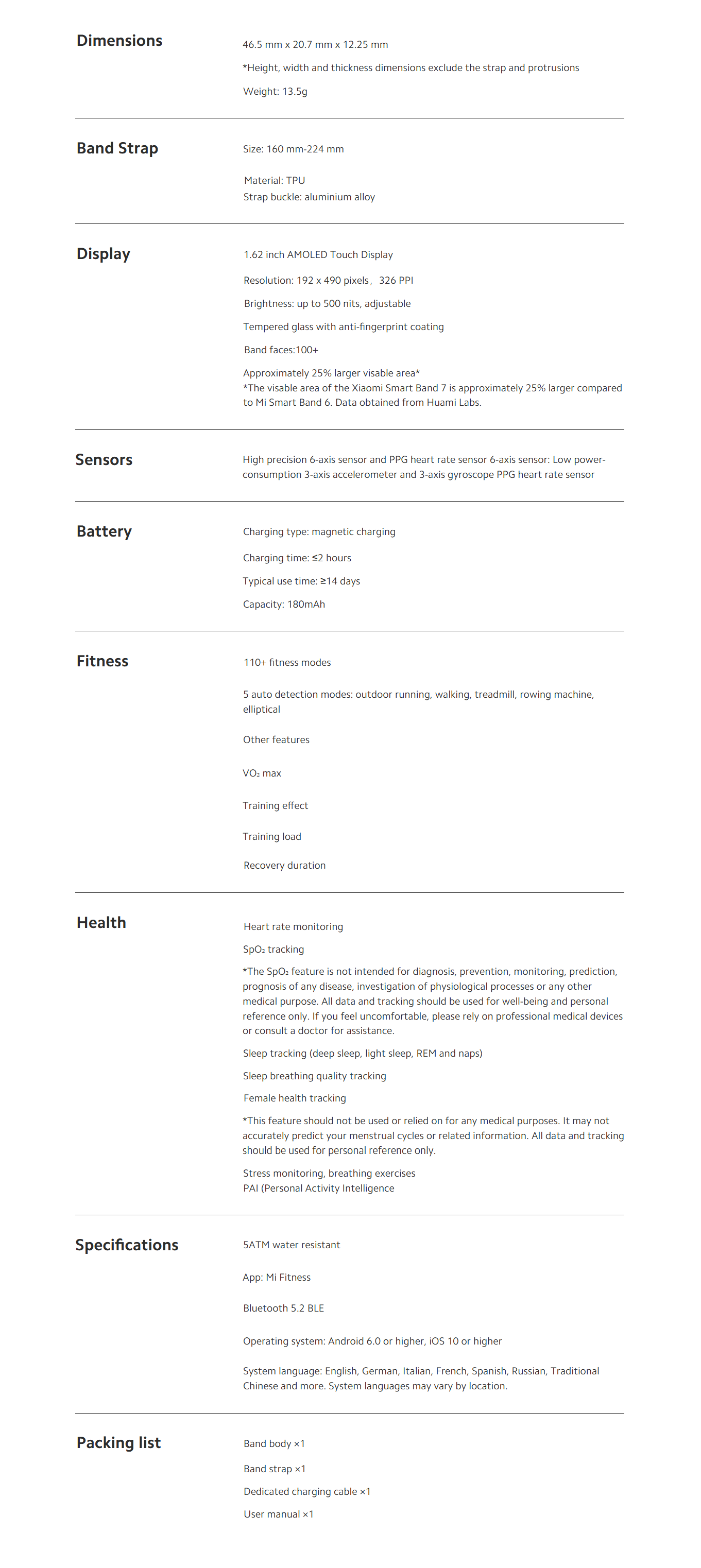Specification