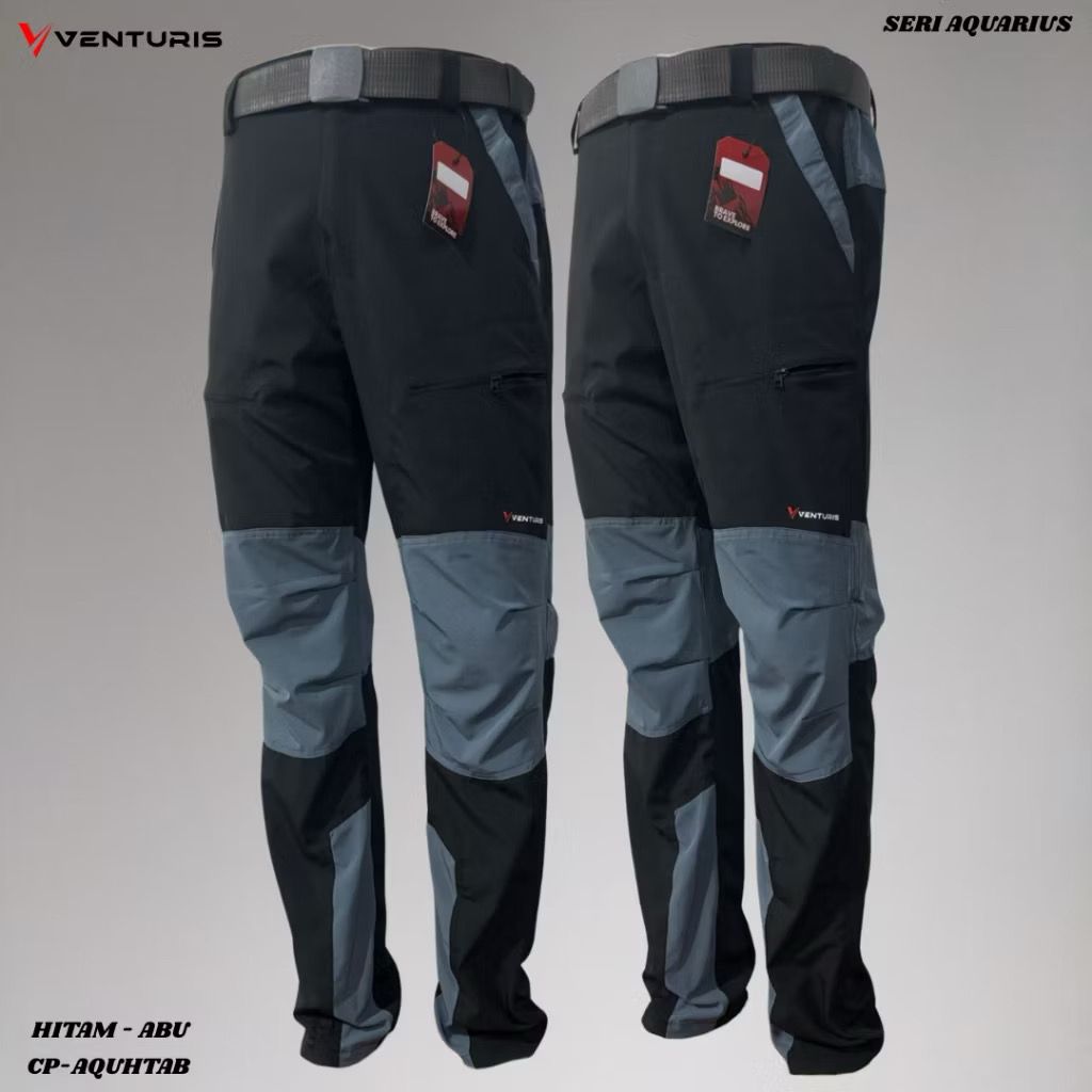 Celana outdoor venturis Hitam Abu size L