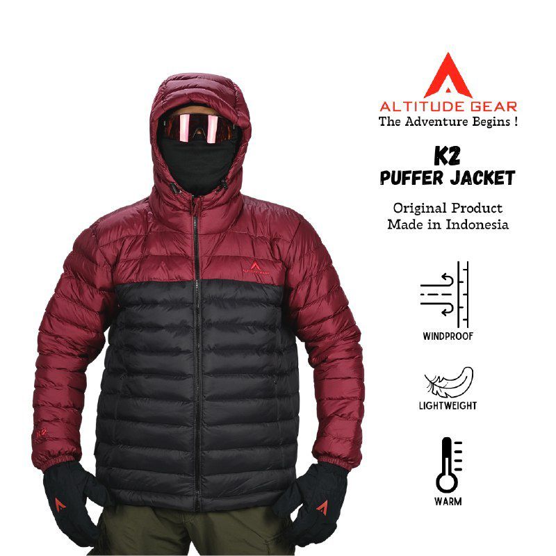 Jacket altitude Gear Size XL (merah maroon)
