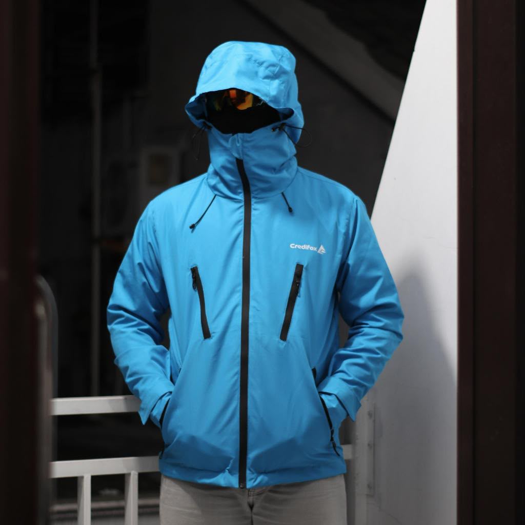 Jacket Gorpcore credifox biru size L