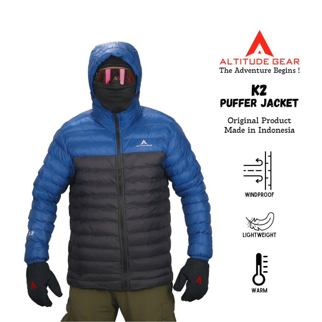Jacket altitude Gear Size L (hitam biru)