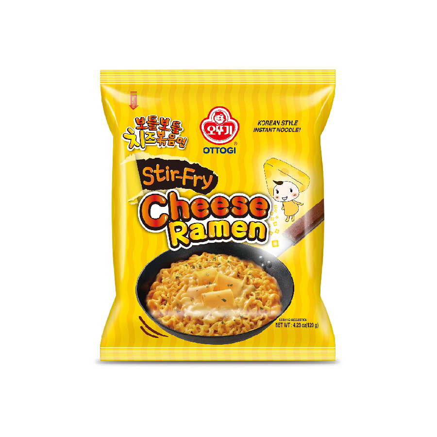 Ottogi Cheese Ramen Original Stir Fry Noodles (130g) BuiltaMart