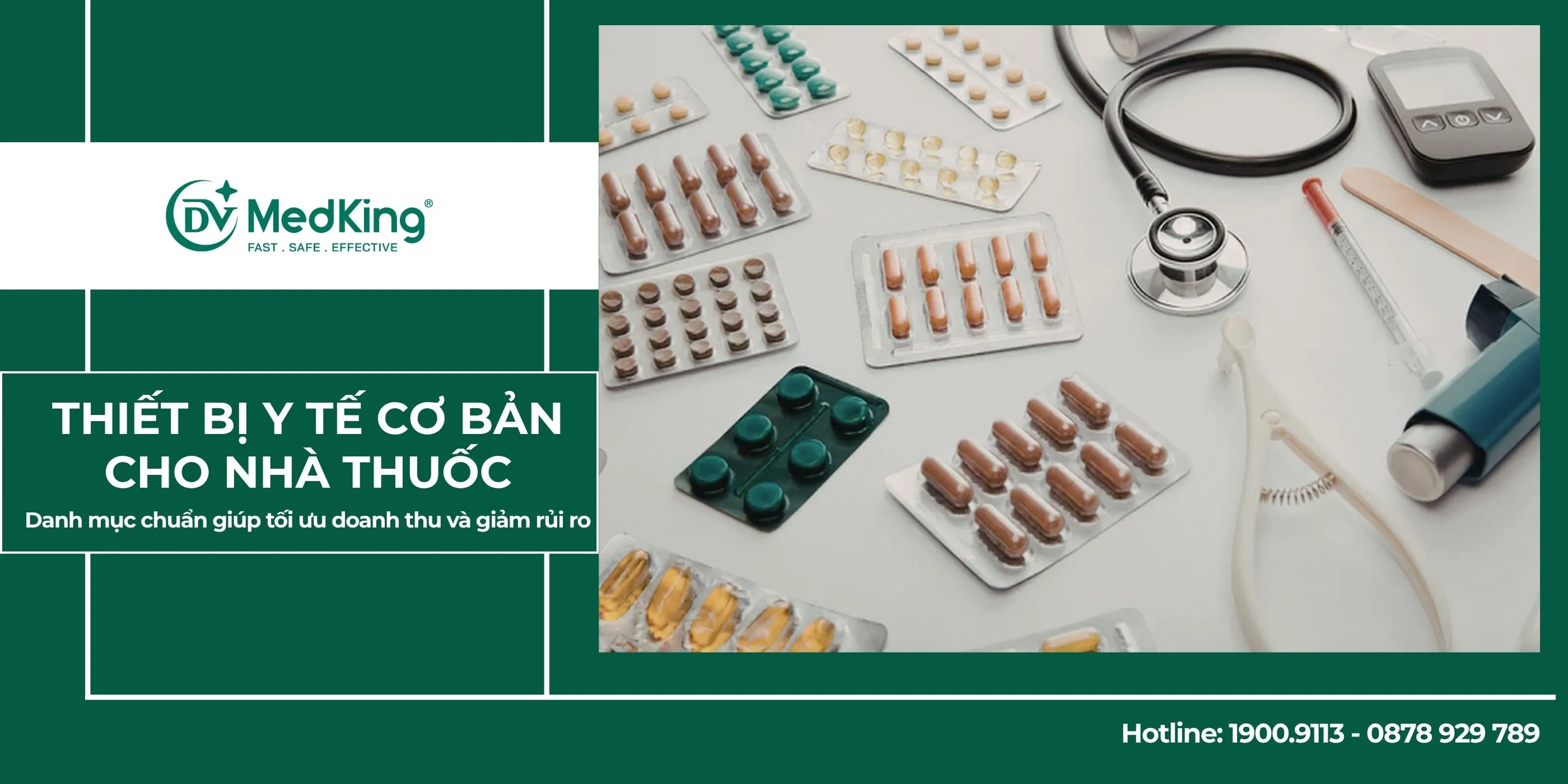 Thiết bị y tế cơ bản cho nhà thuốc – Danh mục chuẩn giúp tối ưu doanh thu và giảm rủi ro thiết bị y tế cơ bản