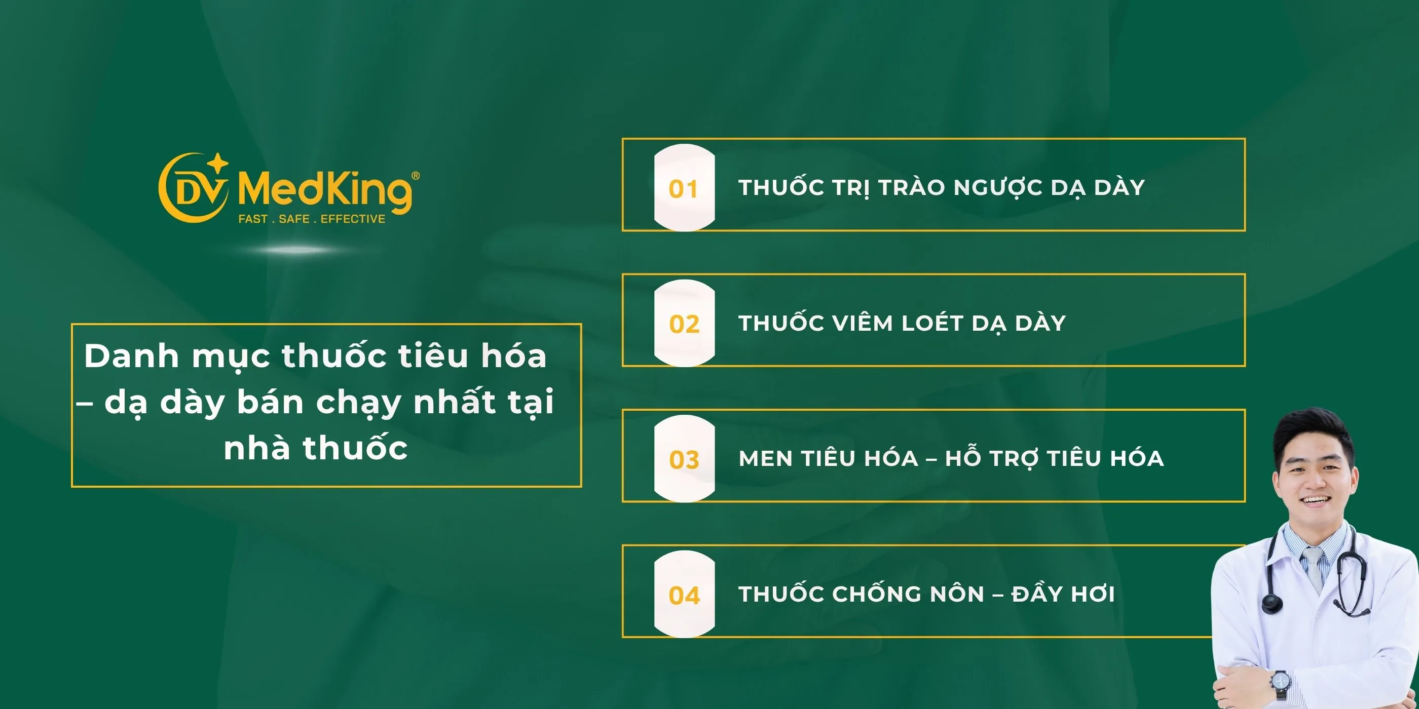 Nguồn thuốc tiêu hóa – dạ dày giá sỉ bán chạy tại nhà thuốc, tối ưu lợi nhuận bền vững