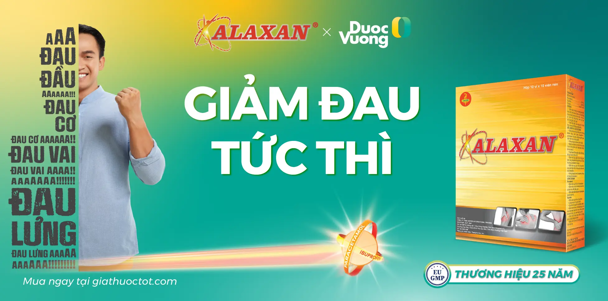 Alaxan – Giải pháp giảm đau cho người lao động hiện đại 