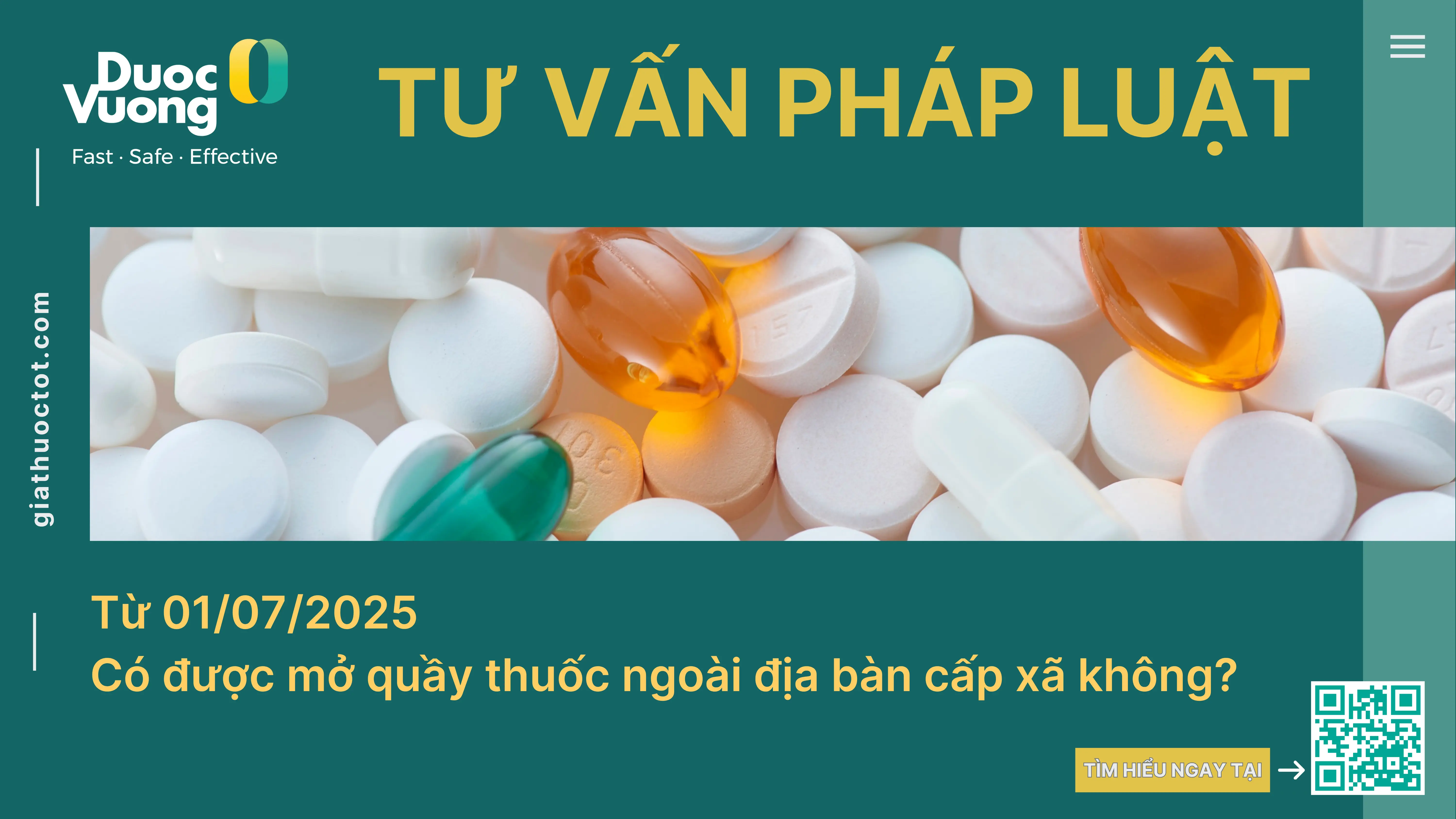 Từ 01/07/2025, Có được mở quầy thuốc ngoài địa bàn cấp xã không?