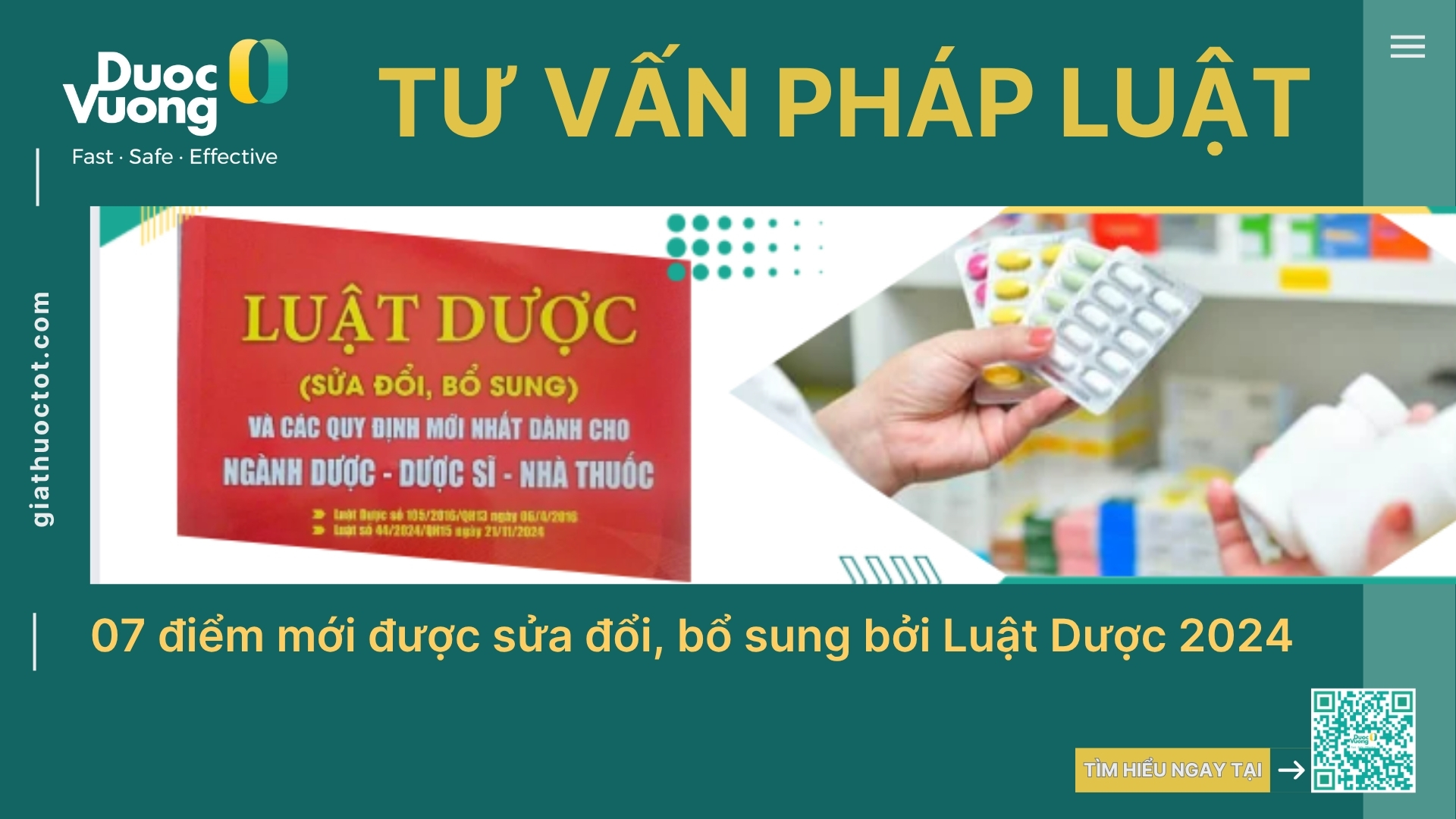 07 điểm mới được sửa đổi, bổ sung bởi Luật Dược 2024