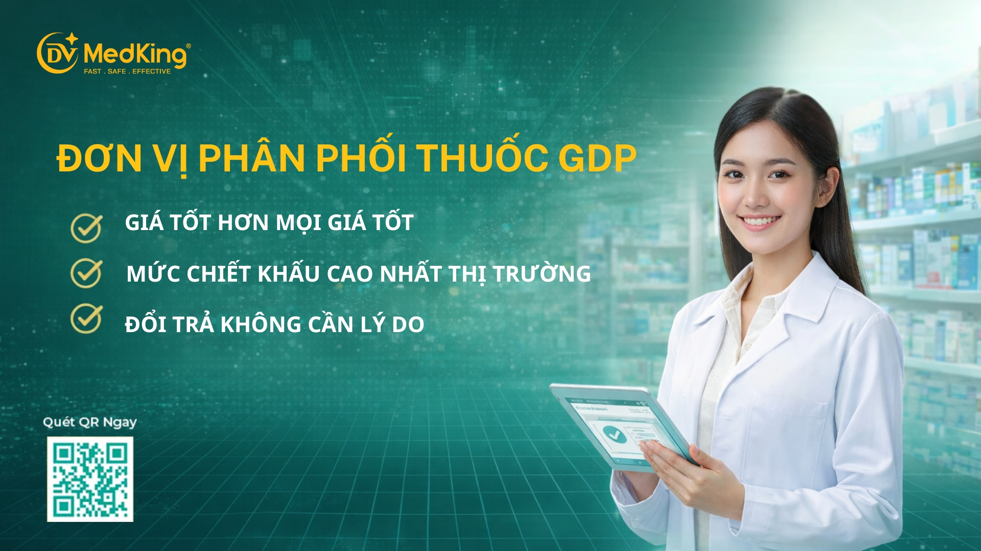 Đơn vị phân phối thuốc GDP | Dược Vương - DV MedKing