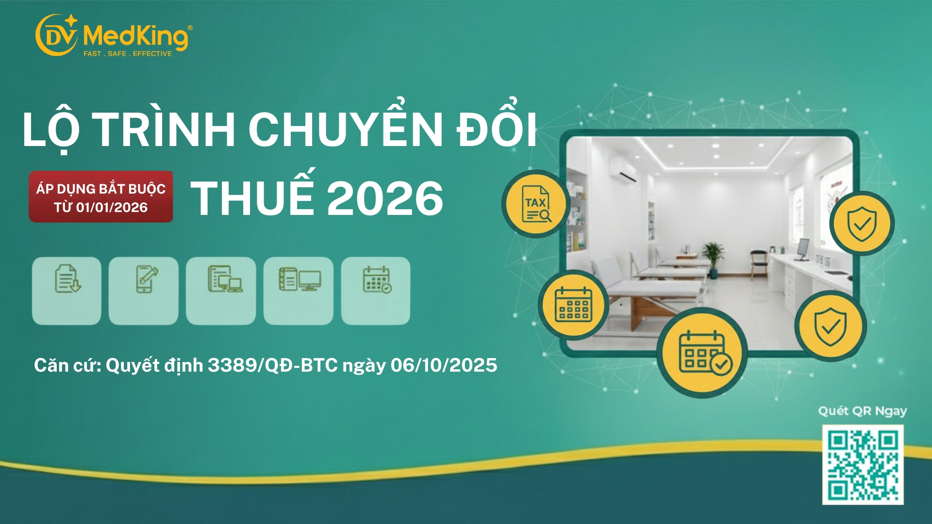 Lộ trình chuyển đổi từ Thuế khoán sang Kê khai thuế đối với Phòng khám tư nhân (Hộ kinh doanh) từ năm 2026