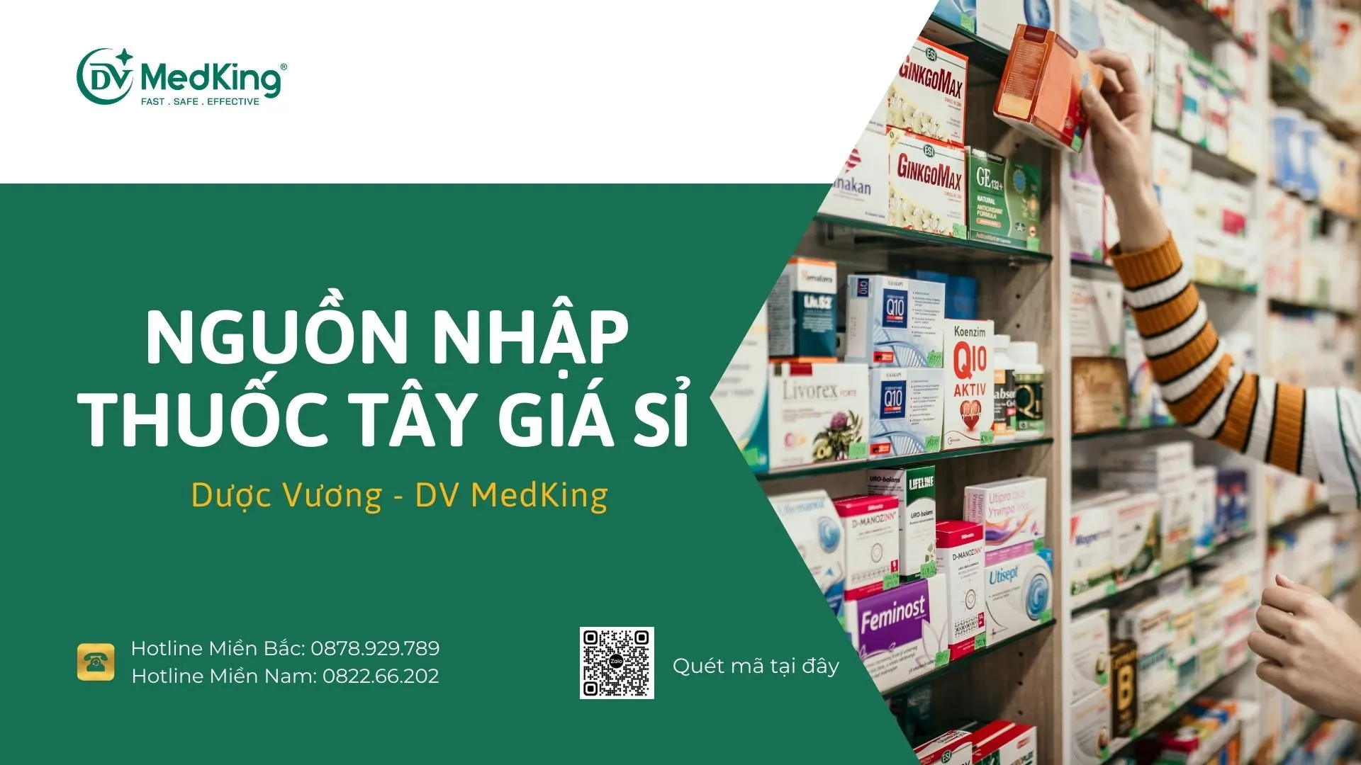 Nguồn nhập thuốc tây giá sỉ uy tín  | Dược Vương - DV MedKing