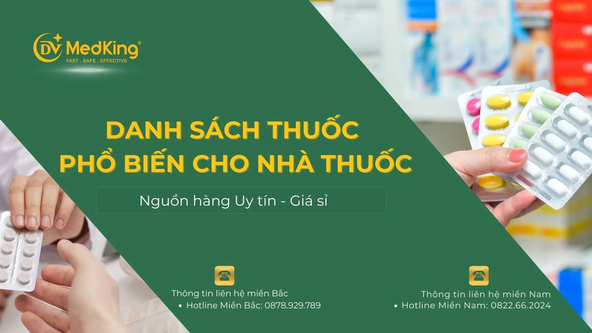 Danh sách thuốc phổ biến cho nhà thuốc: Nguồn hàng giá sỉ & Uy tín