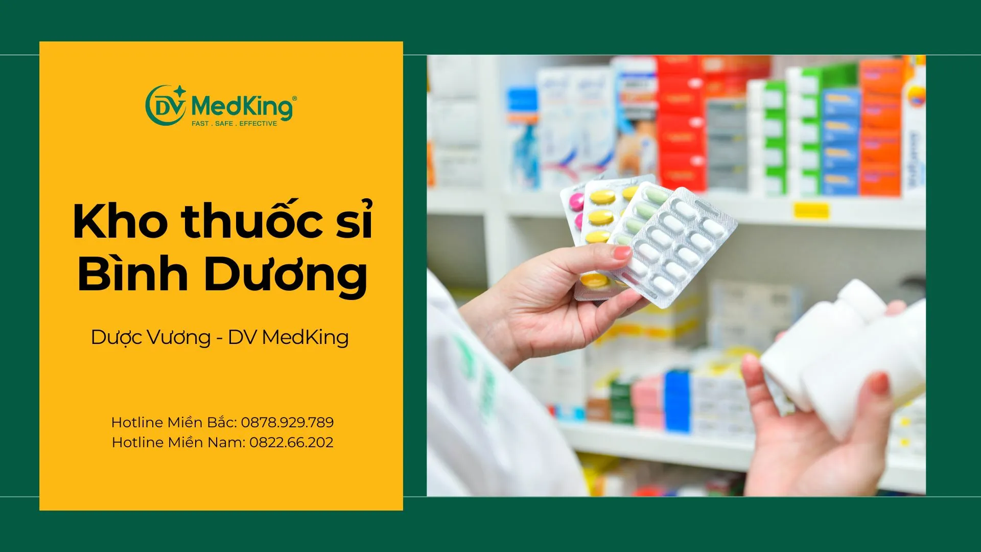 Kho thuốc sỉ Bình Dương giá tốt | Dược Vương - MedKing