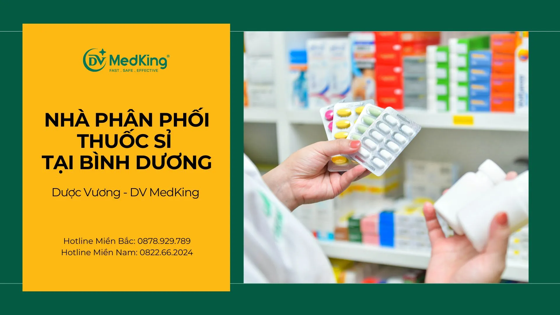 Nhà phân phối thuốc sỉ tại Bình Dương uy tín | Dược Vương - DV MedKing