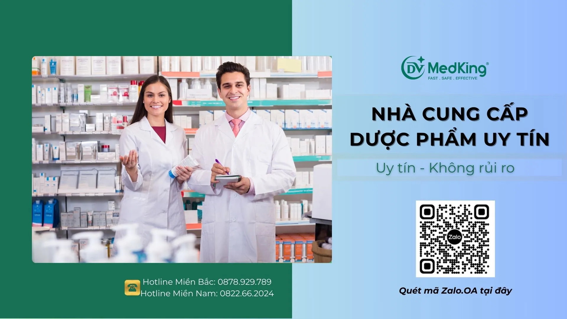 Nhà cung cấp dược phẩm uy tín đồng hành không rủi ro