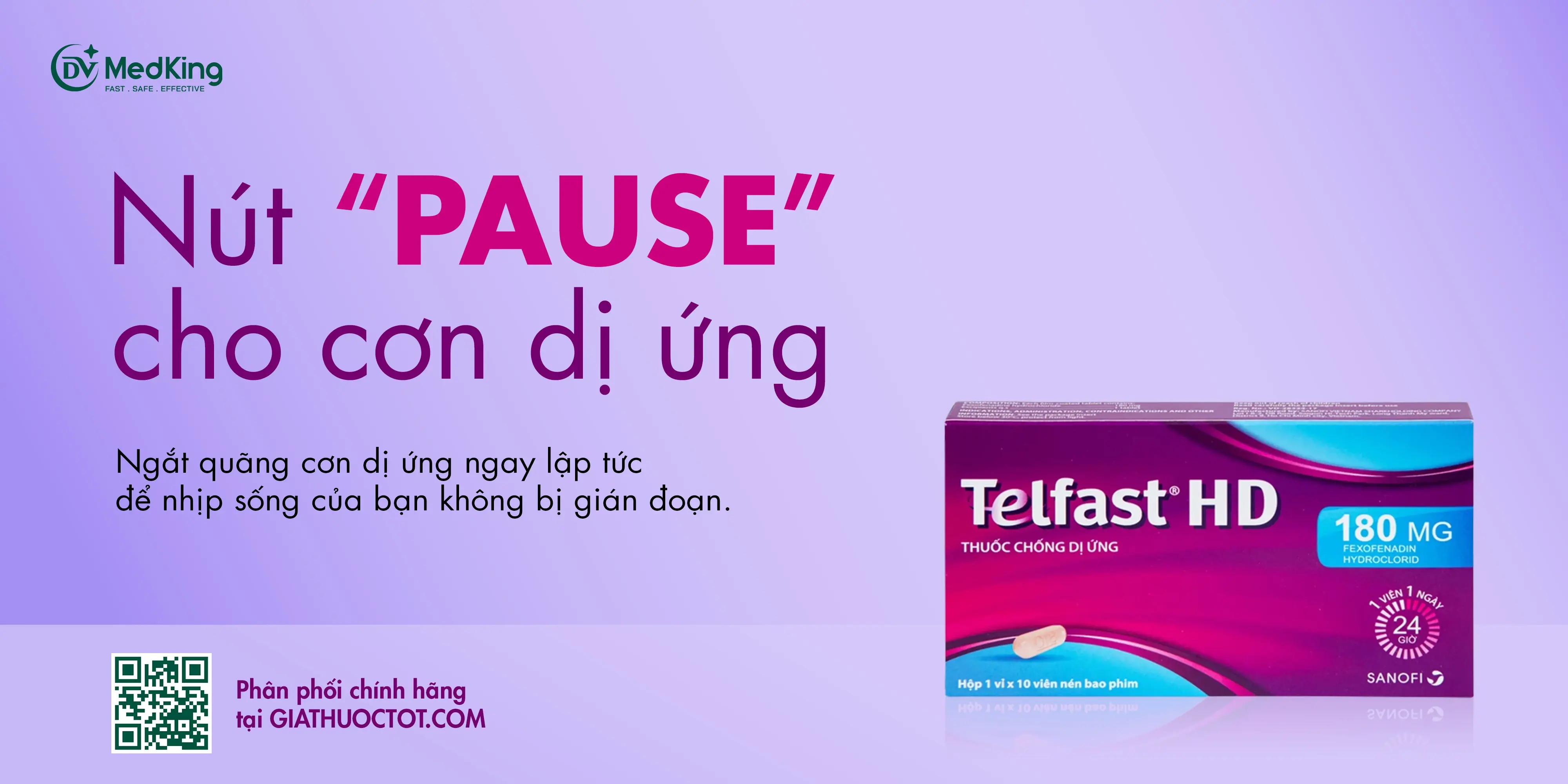 TELFAST SANOFI – CHỦ ĐỘNG ỨNG PHÓ DỊ ỨNG THEO MÙA 