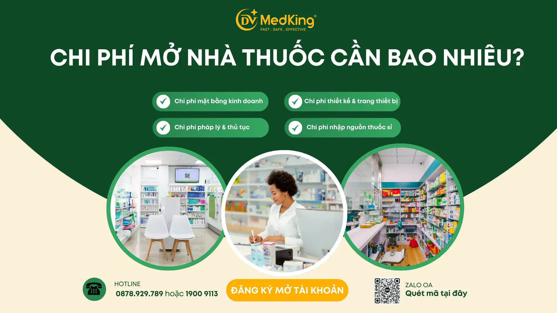 Chi phí mở nhà thuốc cần bao nhiêu?