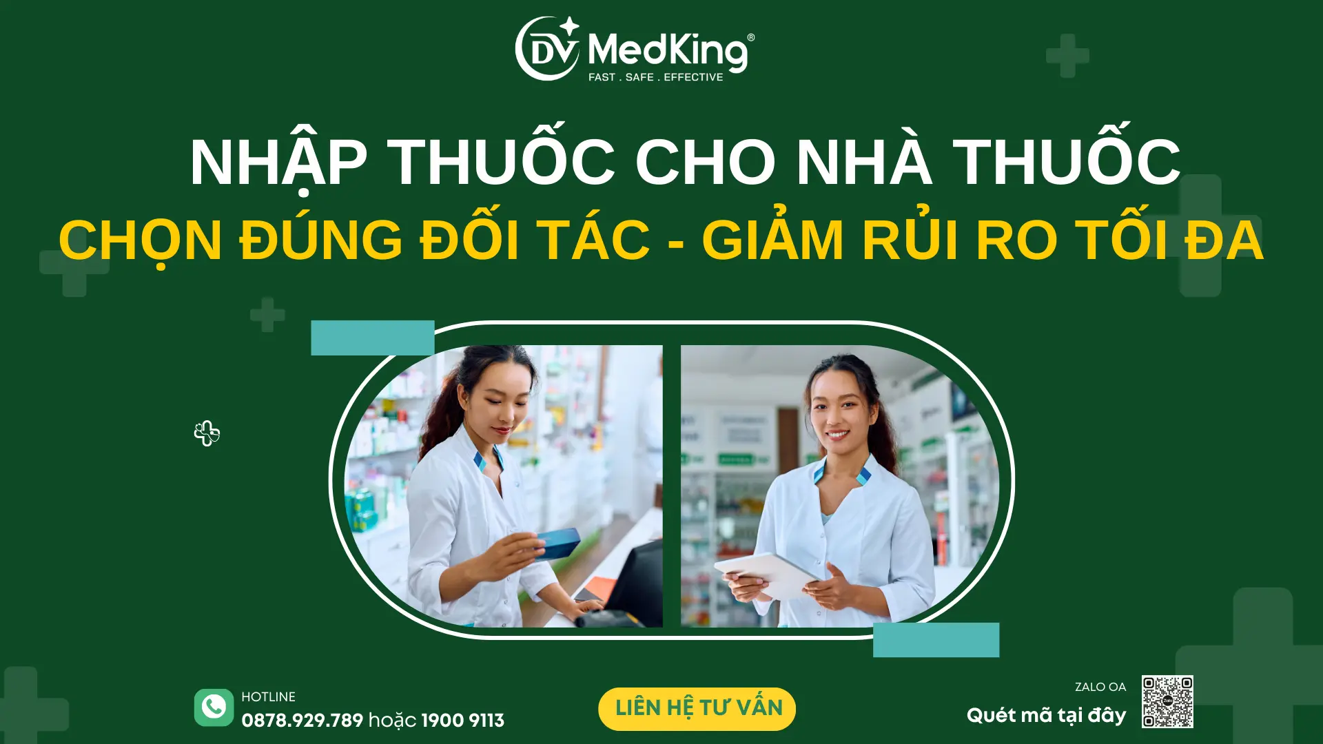 Nhập thuốc cho nhà thuốc - Chọn đúng đối tác, Giảm rủi ro tối đa