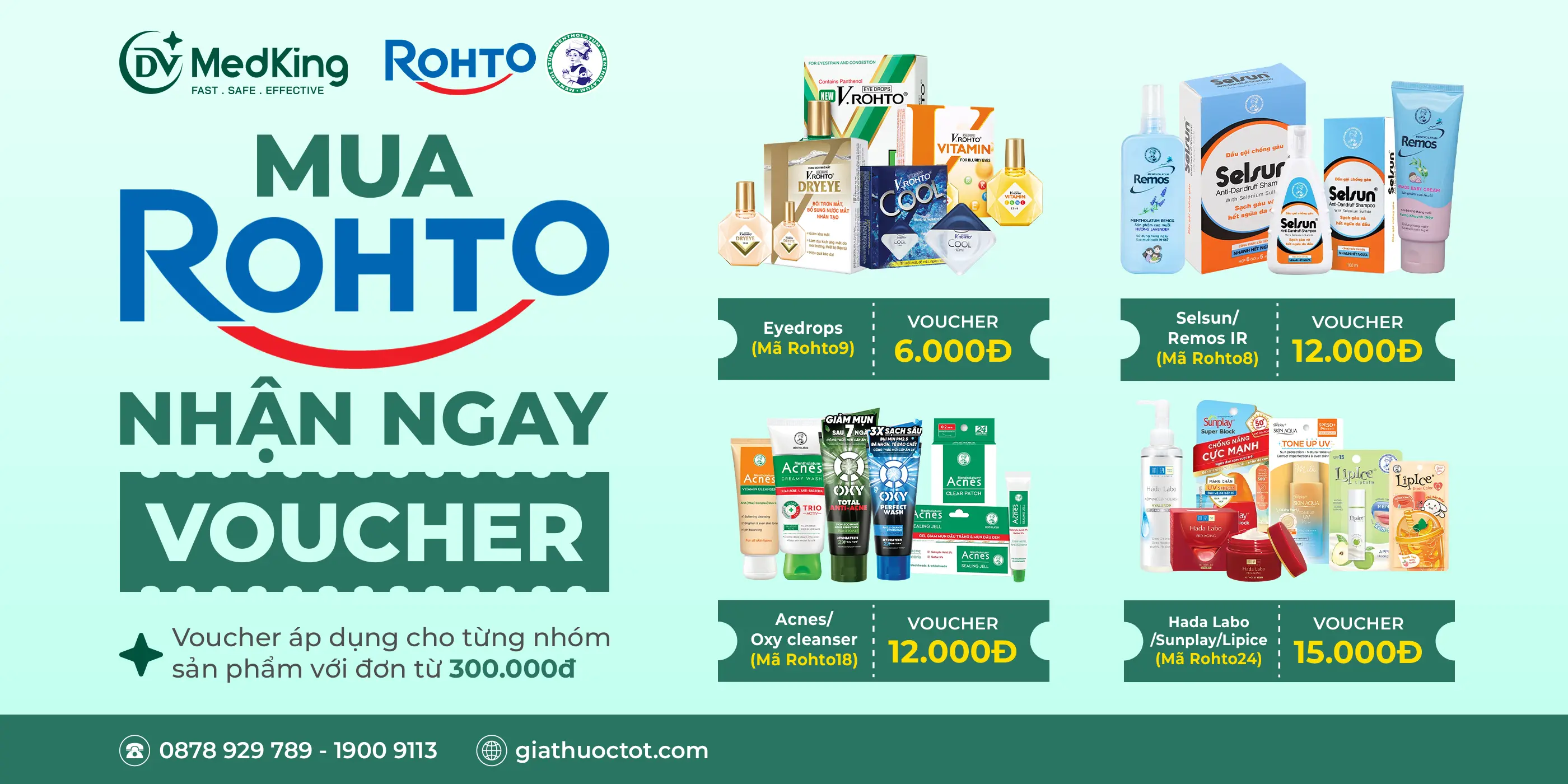 🔥 Mua ROHTO, nhận ngay voucher 🔥 