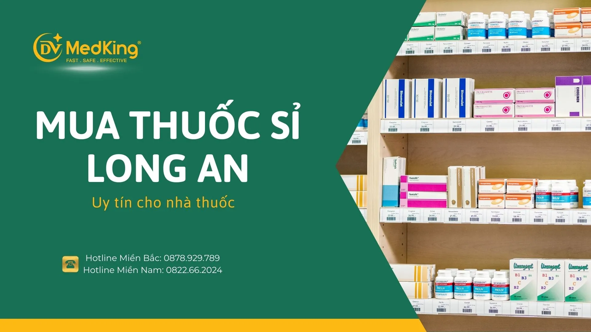 Mua thuốc sỉ Long An giá tốt, an tâm kinh doanh