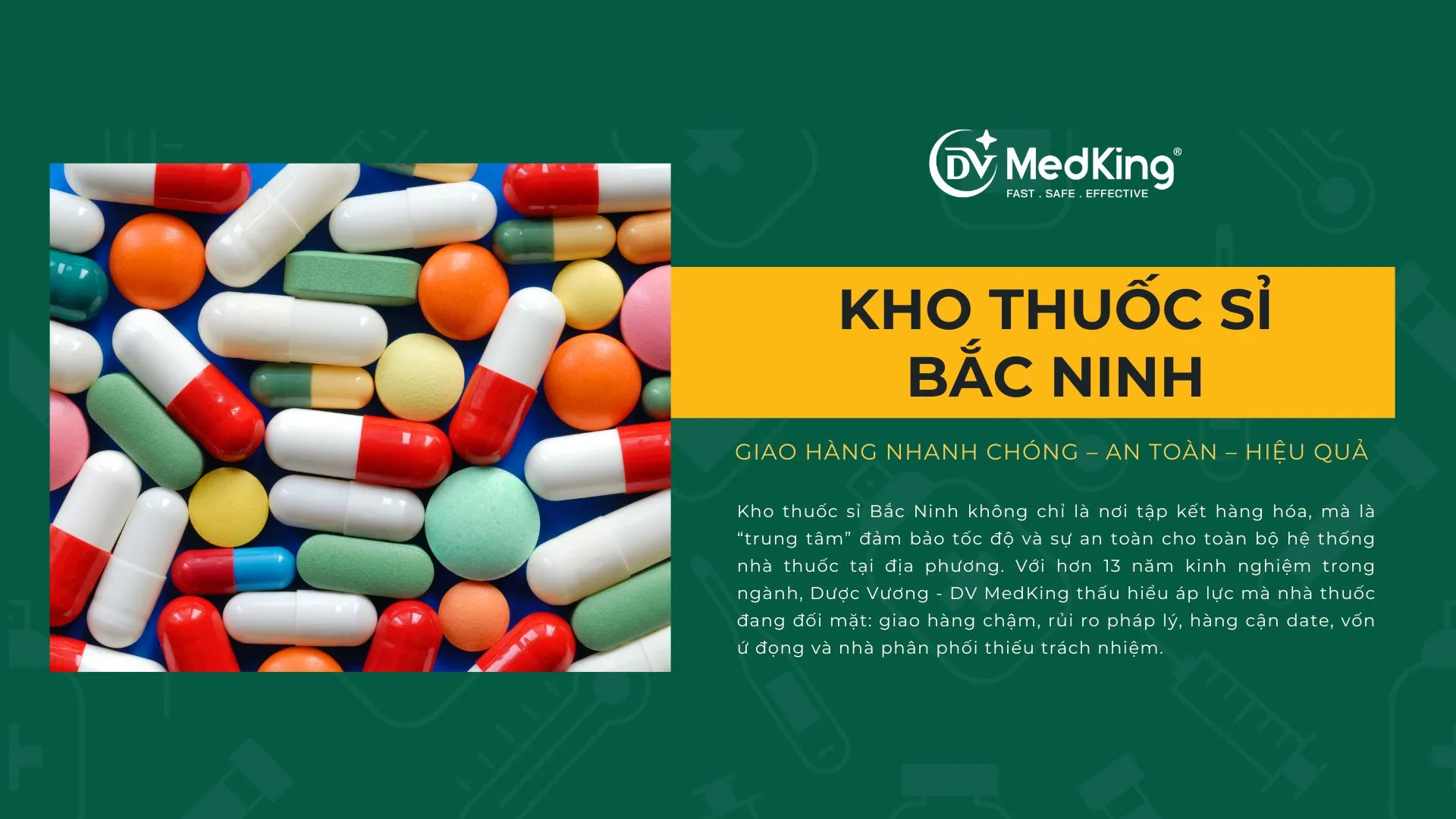 Kho thuốc sỉ Bắc Ninh chính hãng, giao hàng nhanh