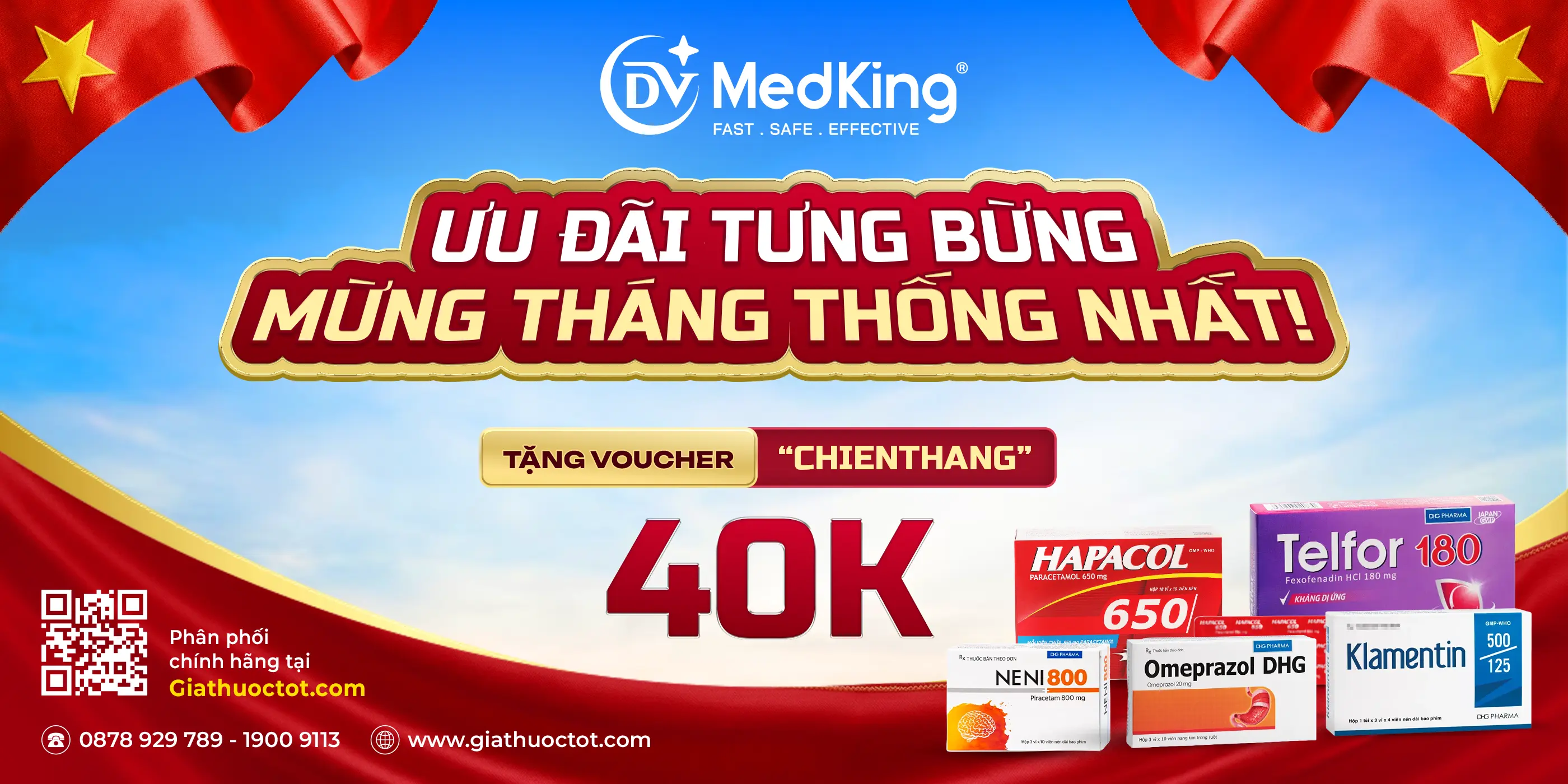 MUA 3 SẢN PHẨM DƯỢC HẬU GIANG - TẶNG NGAY ƯU ĐÃI 40K