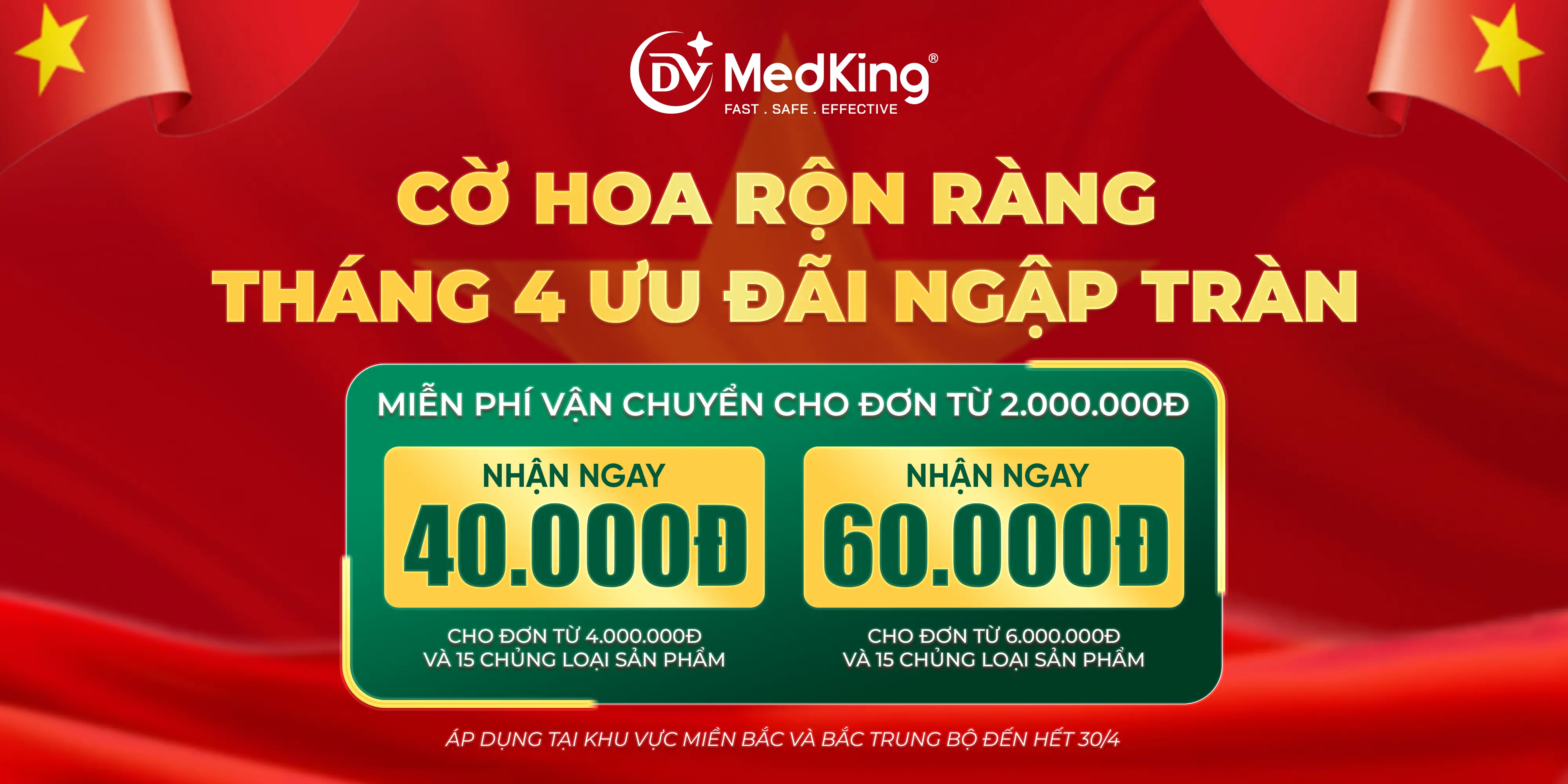 CỜ HOA RỘN RÀNG, THÁNG TƯ ƯU ĐÃI NGẬP TRÀN