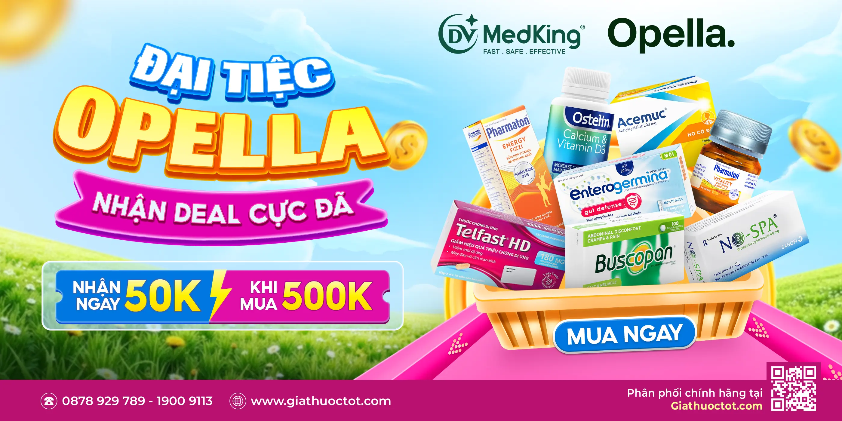 ĐẠI TIỆC OPELLA: NHẬN NGAY 50K KHI MUA TỪ 500K