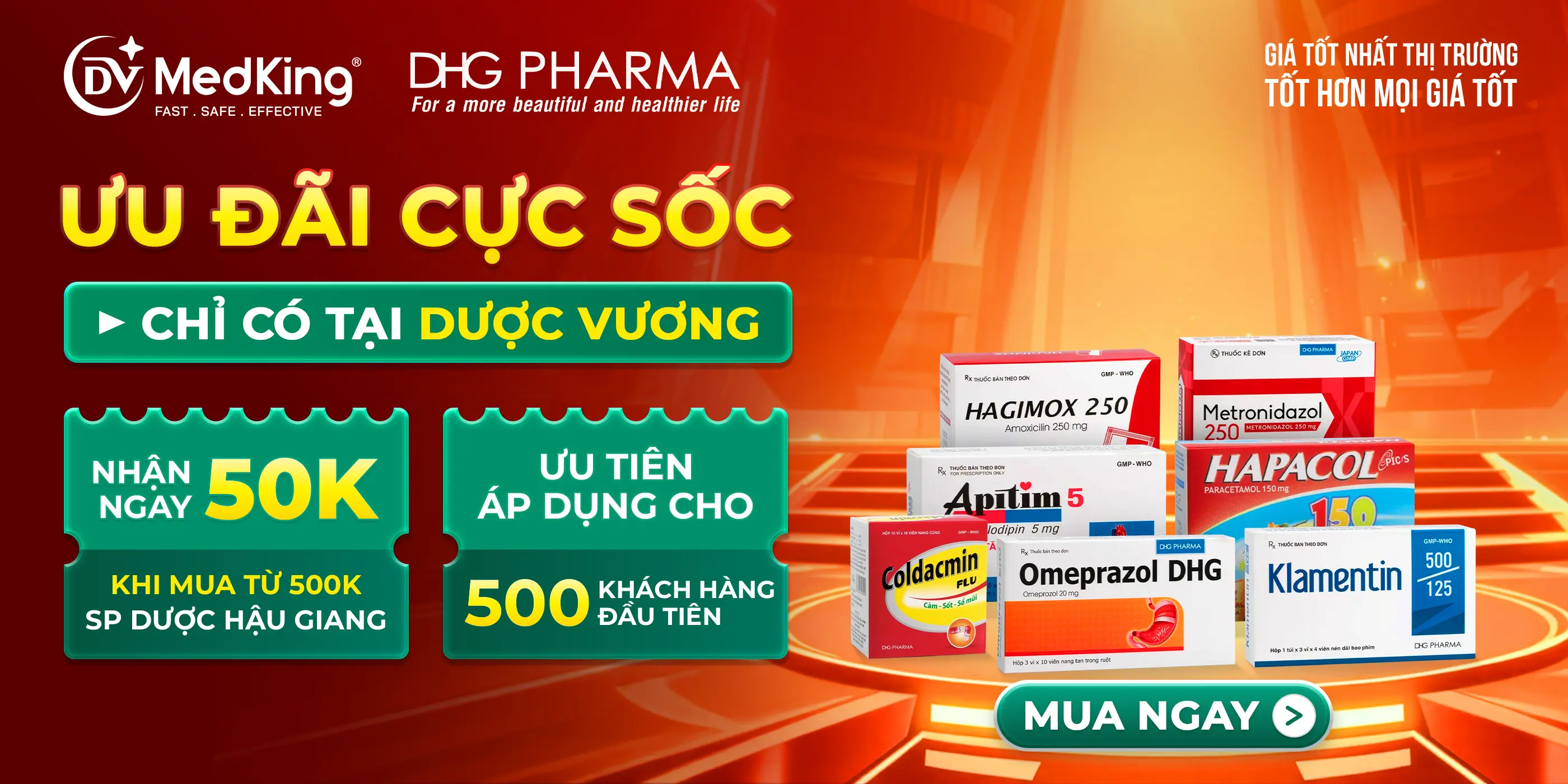 ƯU ĐÃI DƯỢC HẬU GIANG CỰC SỐC CHỈ CÓ TẠI DƯỢC VƯƠNG