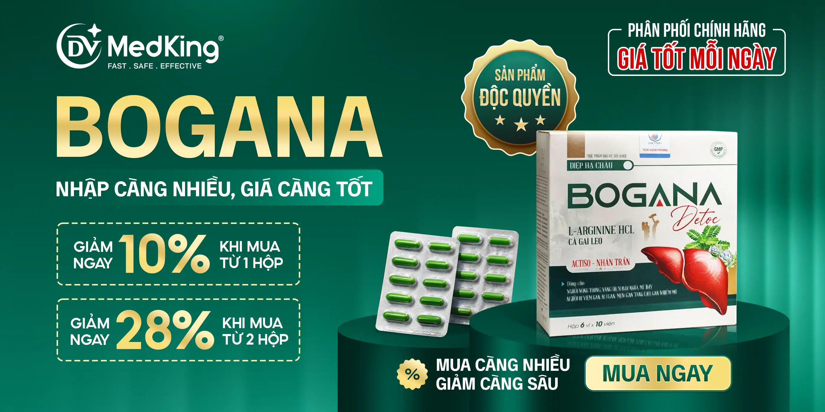 BOGANA: NHẬP CÀNG NHIỀU, GIÁ CÀNG TỐT